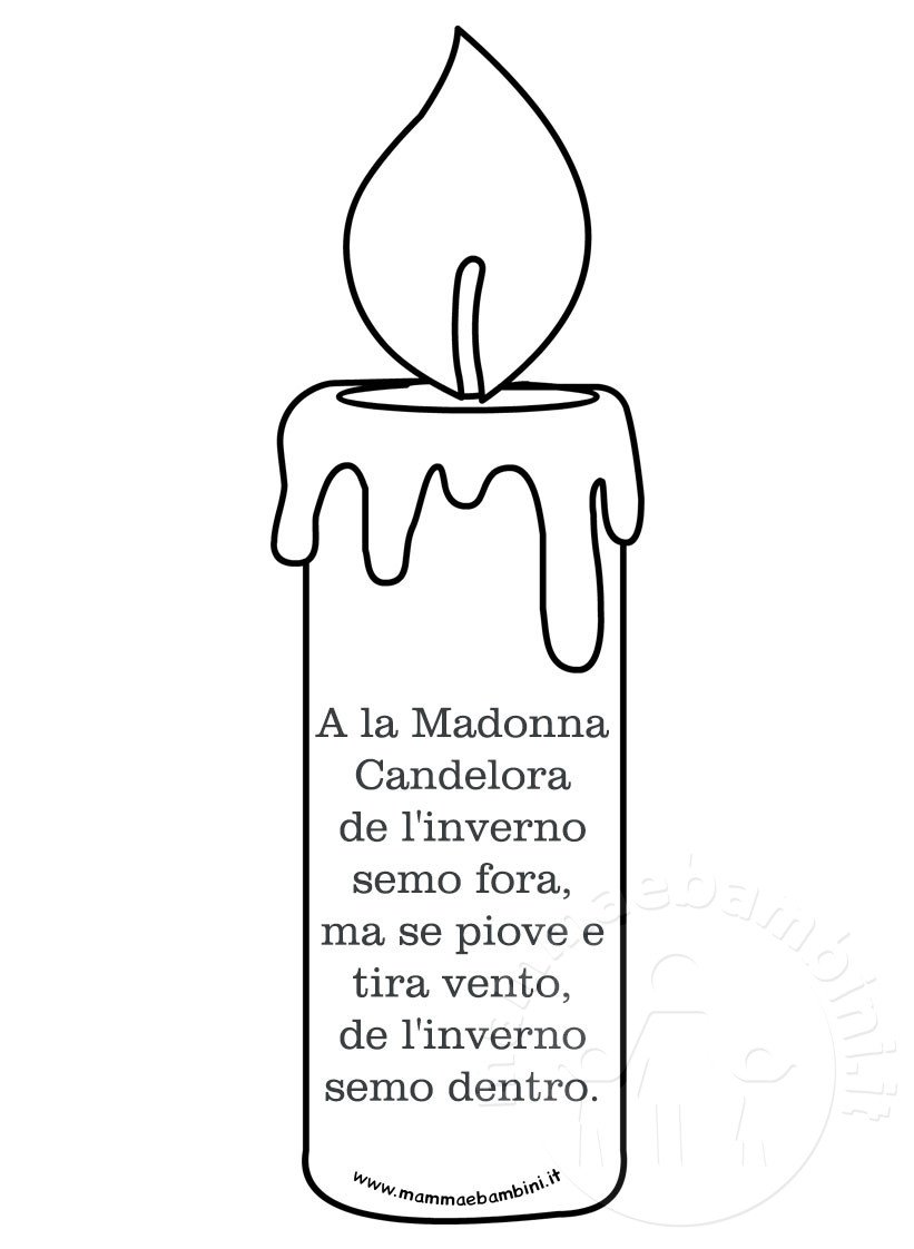 Proverbi sulla Candelora da stampare 1 proverbio candelora 01