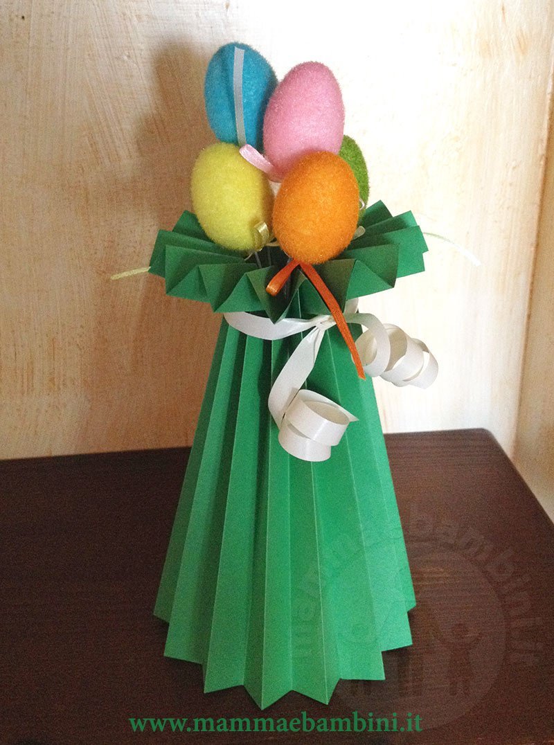 Come realizzare un vaso di carta 2 vaso fai da te di carta con uova pasqua 00