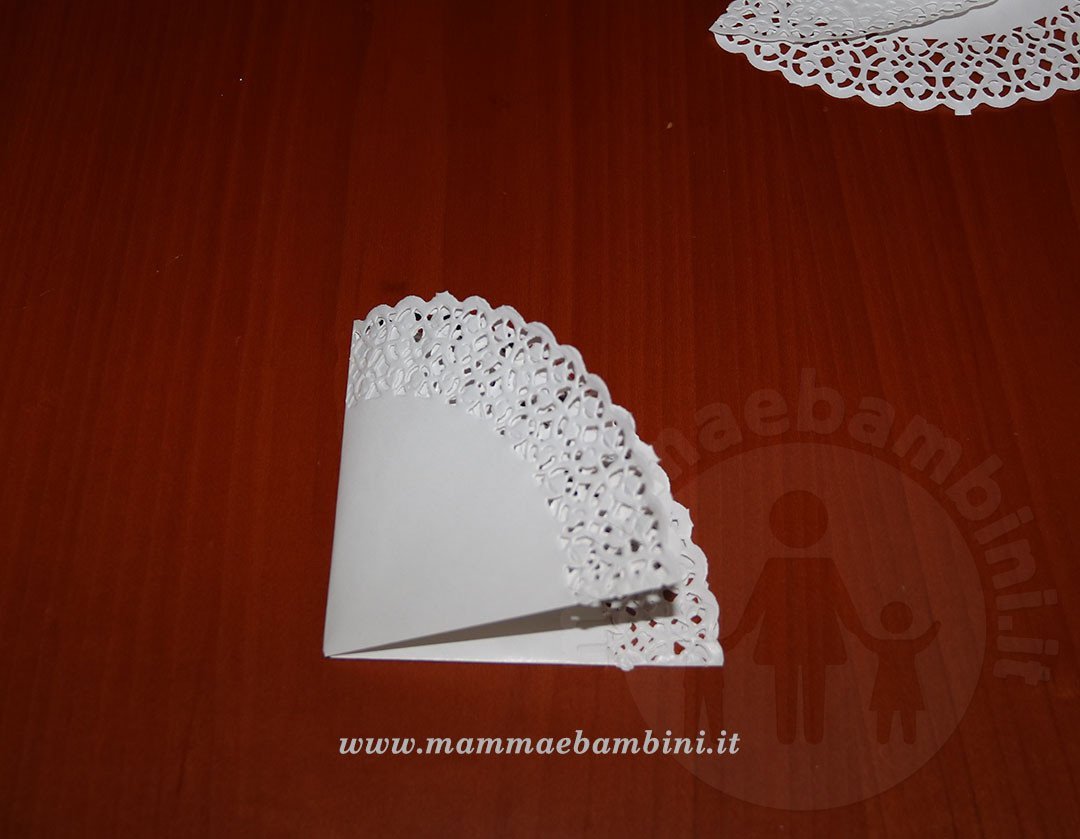 Realizzare abito donna con centrini di carta 9 vestito donna con sottotorta carta 12
