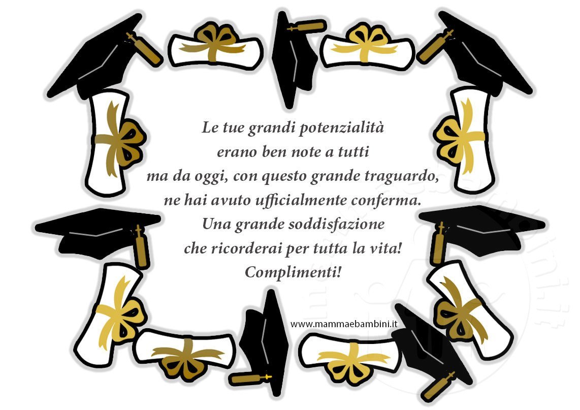 frase congratulazione esame