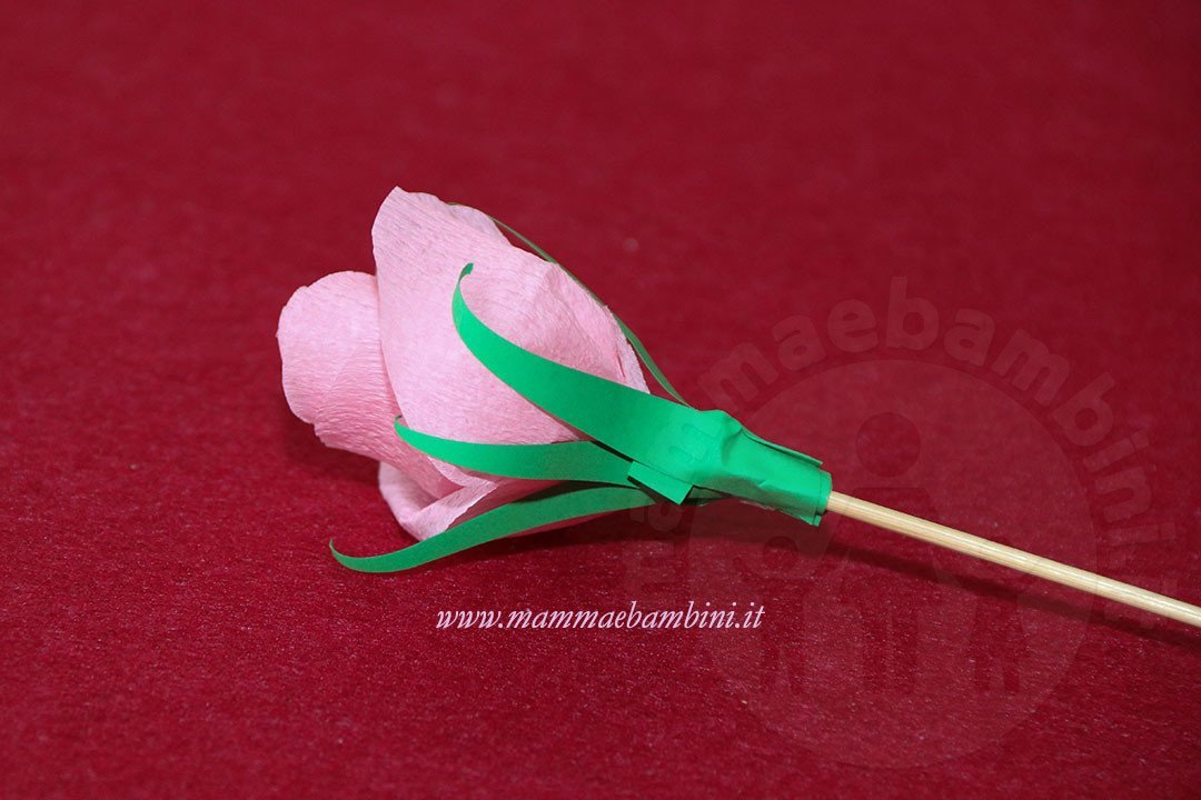 Tutorial rose di carta crespa facili 17 rosa in carta crespa 27