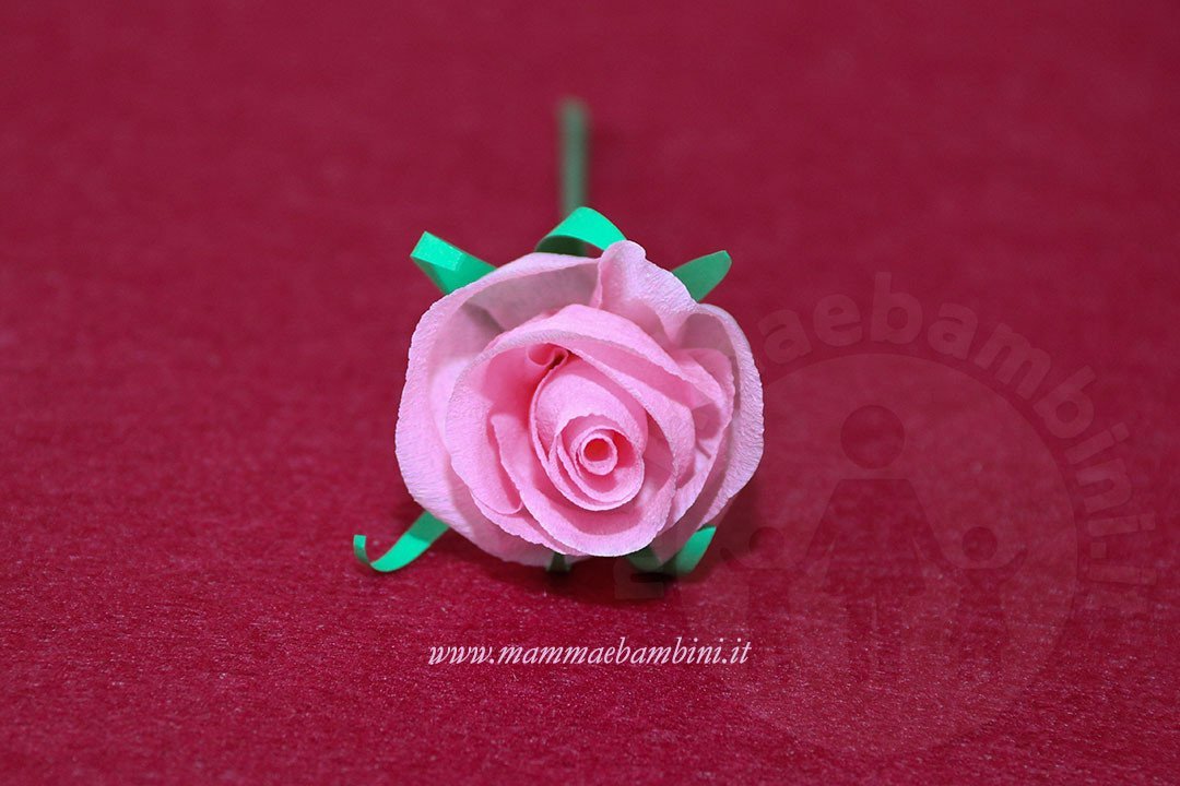 rosa in carta crespa 29