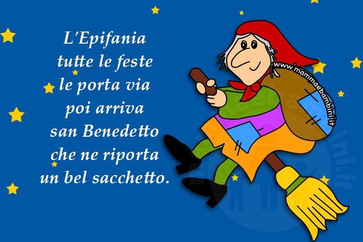 Cartoline sulla Befana con frasi 2 cartolina befana