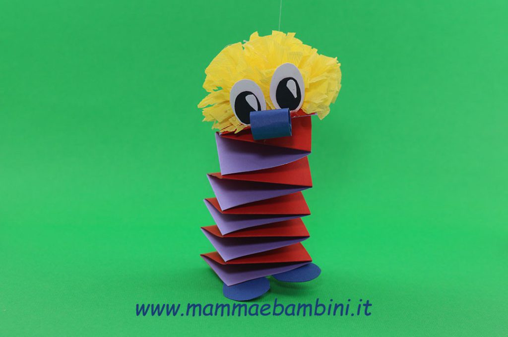 Pupazzo a molla lavoretto per Carnevale 2 lavoretto per carnevale pupazzo