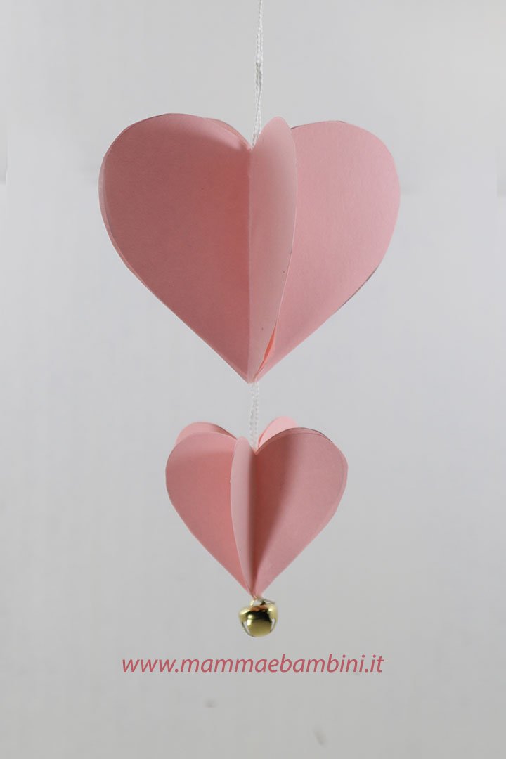 Lavoretto cuore di carta 3D 1 Lavoretto cuore di carta 3D
