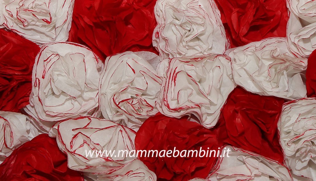 Decorazioni per feste con carta velina 11 Cuore carta velina 04