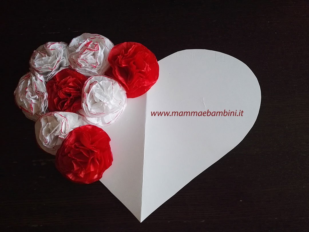 Decorazioni per feste con carta velina 10 cuore decorazione festa