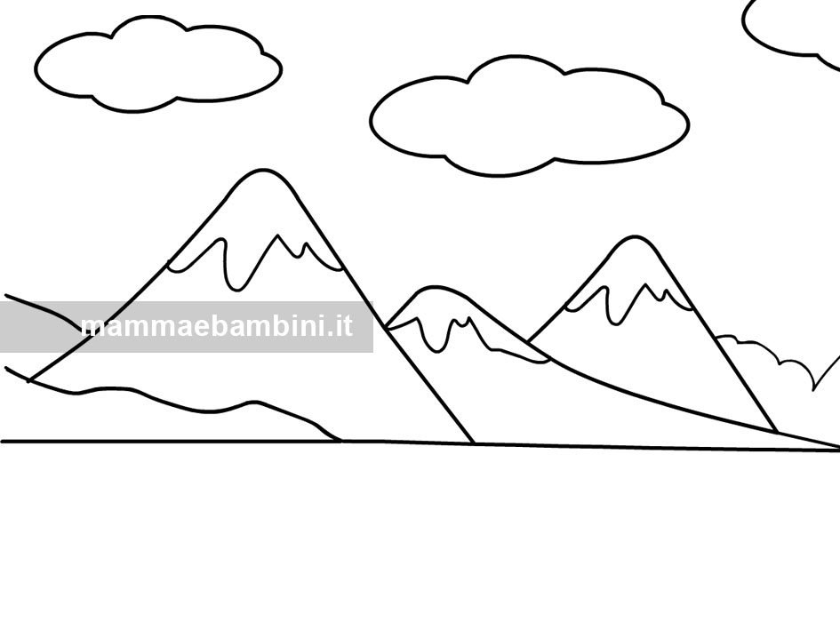 montagne disegno