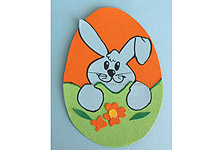 Biglietto auguri per Pasqua: coniglio