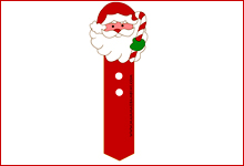 Segnalibri natalizi: Babbo Natale