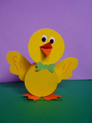Lavoretto per Pasqua: i pulcini