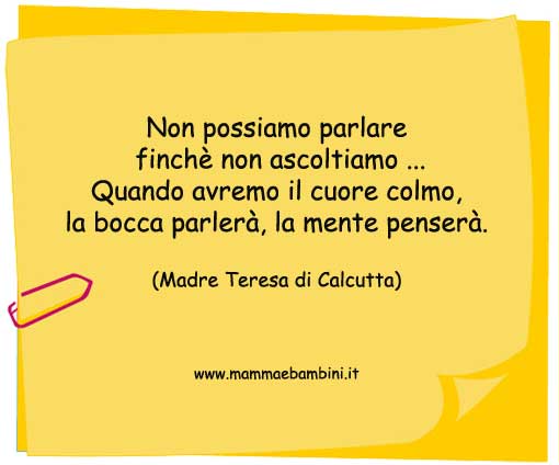 Frasi Di Madre Teresa Di Calcutta Sul Natale.Le Frasi Piu Belle Mamma E Bambini