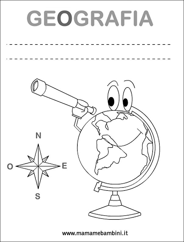 Copertine Quadernoni Per La Scuola Geografia Mamma E Bambini