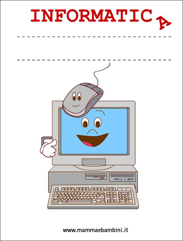 Copertine Informatica per scuola primaria 1 copertina informatica1