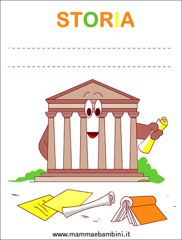 Copertine quaderni per la scuola: storia 1 copertina storia1