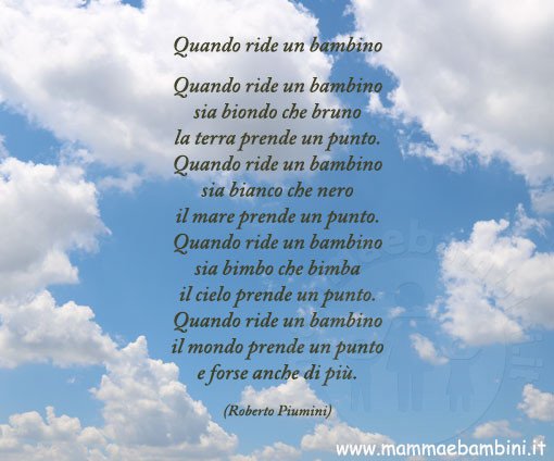 èoesia quando ride un bambino
