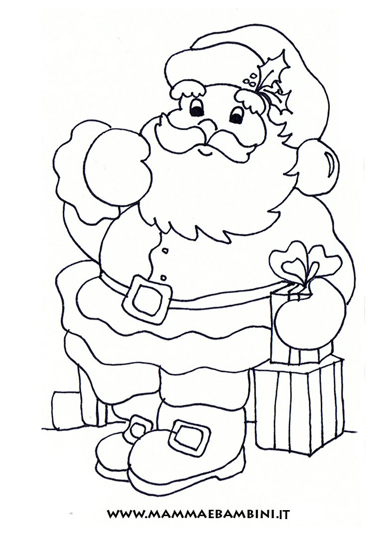 Disegni Babbo Natale Da Colorare Gratis Disegni Babbo Natale Da Colorare Gratis