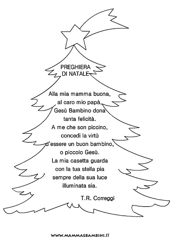 Poesie Di Natale Infanzia.Poesia Con Cornice Preghiera Di Natale Mamma E Bambini