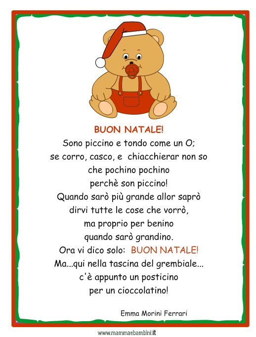 Poesie Di Natale Per I Nonni.Poesia Dal Titolo Buon Natale Mamma E Bambini