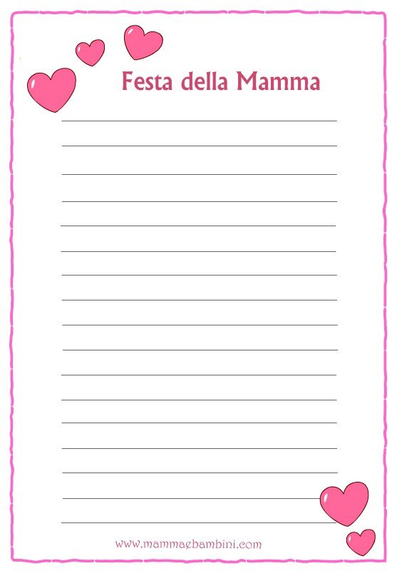 lettera Festa della mamma 1