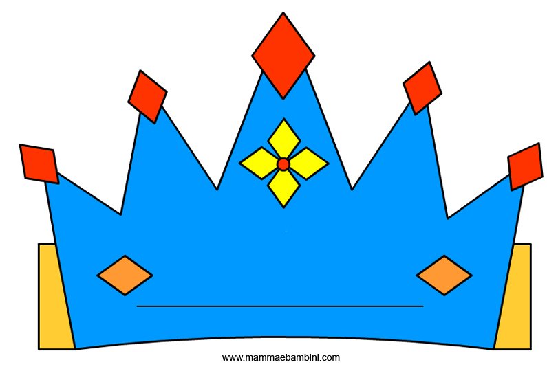 Corone da ritagliare per bambini: nuovi modelli - Mamma e Bambini