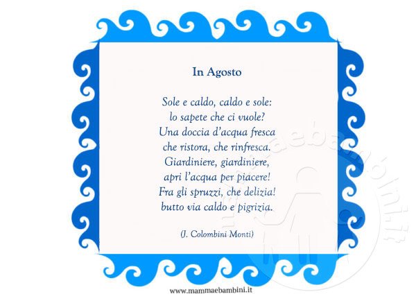 poesia in agosto