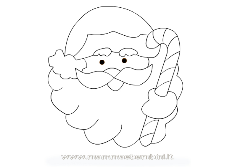 Natale nuovi disegni da colorare 1 Babbo Natale