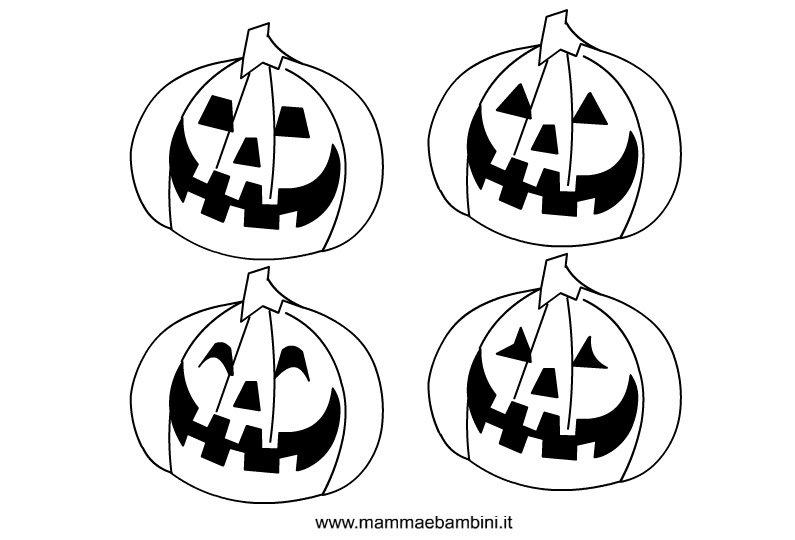 Halloween Disegni Zucche Da Colorare Mamma E Bambini