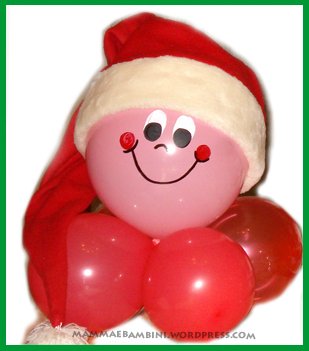 babbo natale palloncini