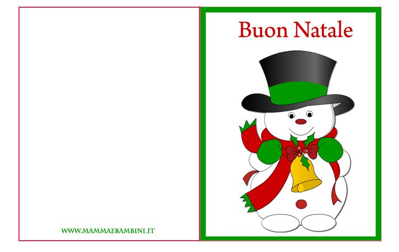 Biglietto Auguri Natale Da Stampare Mamma E Bambini