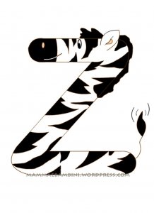Lettera Z da colorare
