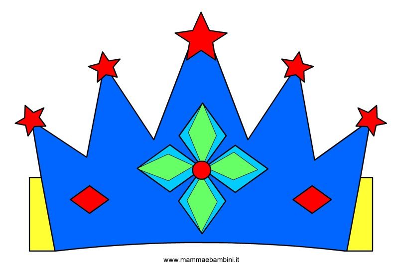 corona blu da ritagliare