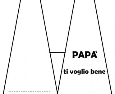 cravatta biglietto festa papa