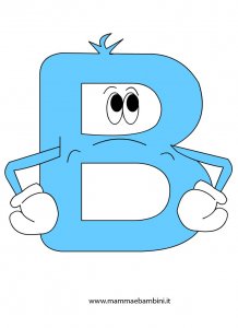 Alfabetiere lettera B da stampare