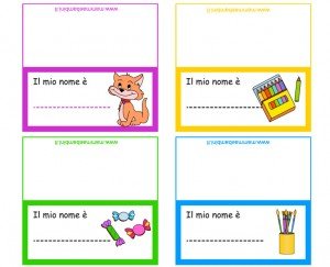 segnaposti colorati