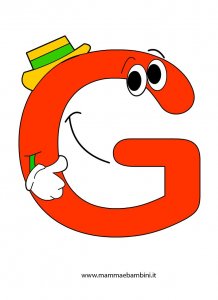 Alfabetiere lettera G da stampare