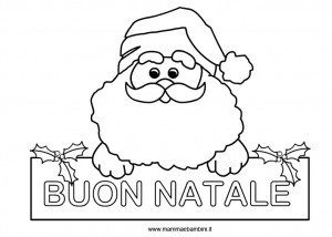 babbo-natale da colorare