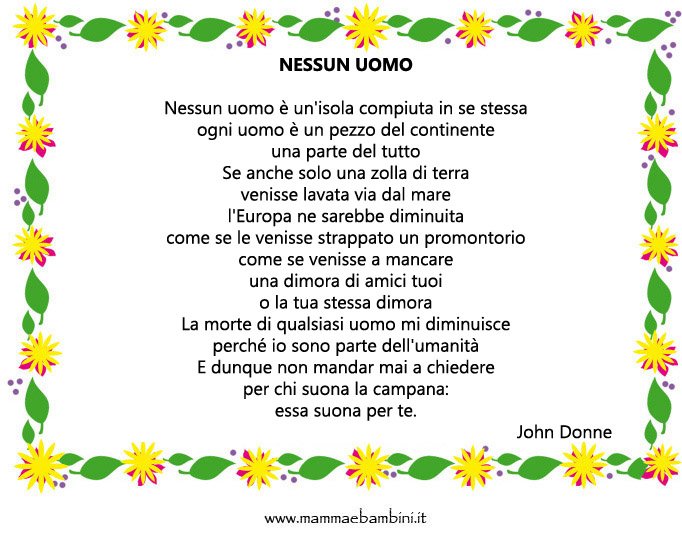 poesia nessun uomo