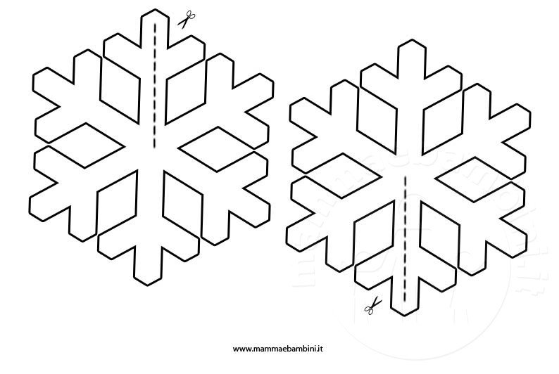 Addobbi Con Fiocchi Di Neve Mamma E Bambini