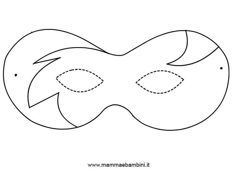 Maschera Carnevale Da Colorare Mamma E Bambini