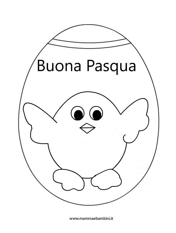 Disegno Per Pasqua Da Colorare Mamma E Bambini