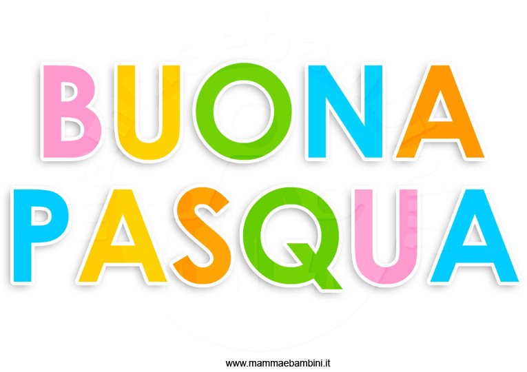 scritta buona-pasqua