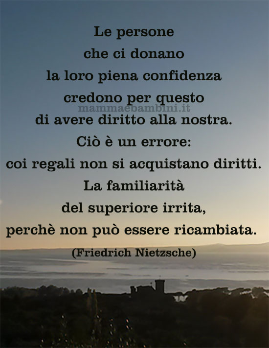 frase del giorno confidenza