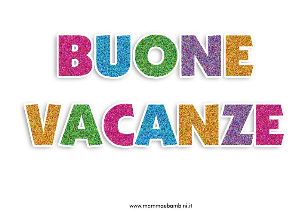 buone vacanze glitter