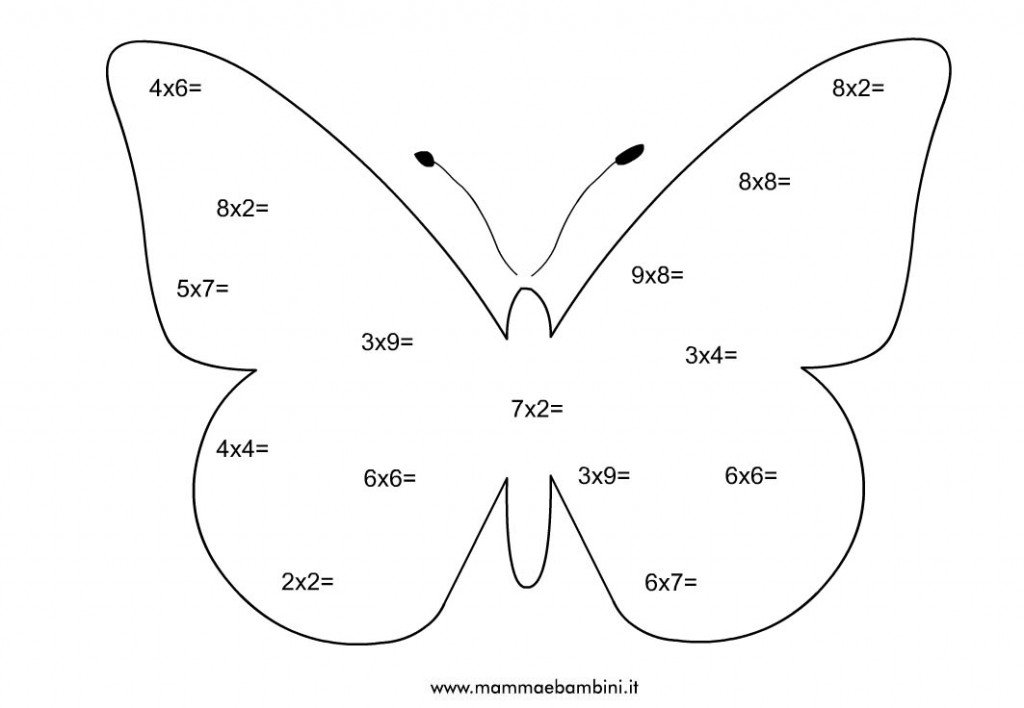 farfalla tabelline