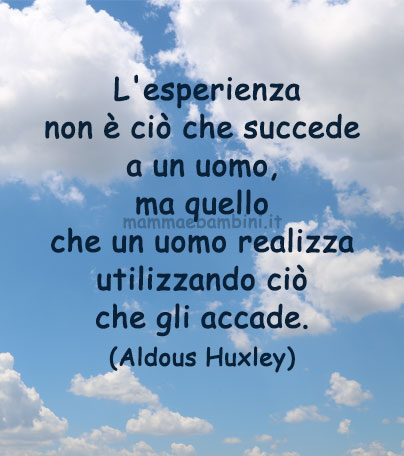Frase del giorno 27 luglio sull'esperienza 1 frase del giorno esperienza