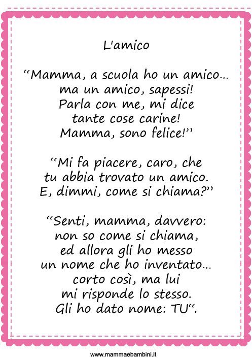 Poesie Di Natale Terza Elementare.Raccolta Poesie Sul Primo Giorno Di Scuola Mamma E Bambini