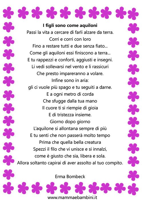 poesia figli