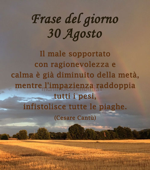 Frase del giorno 30 agosto sull'impazienza 1 frase del giorno 6