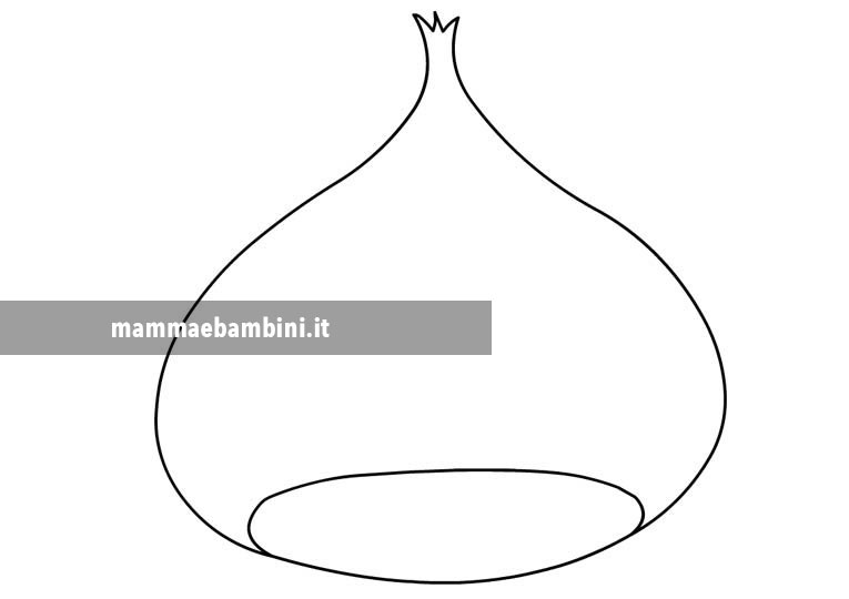 Disegno castagna da colorare per bambini 1 castagna 1
